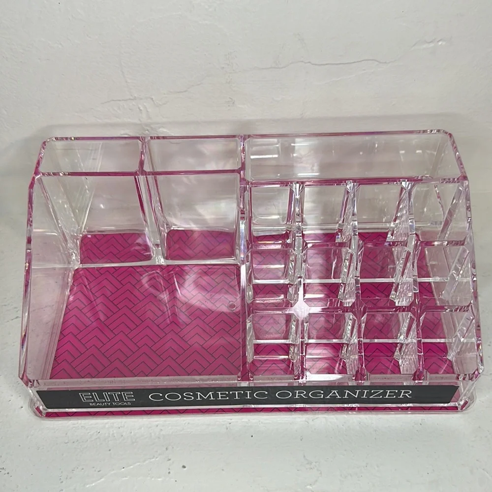 3 pc acrylic cosmetic organizers bundle